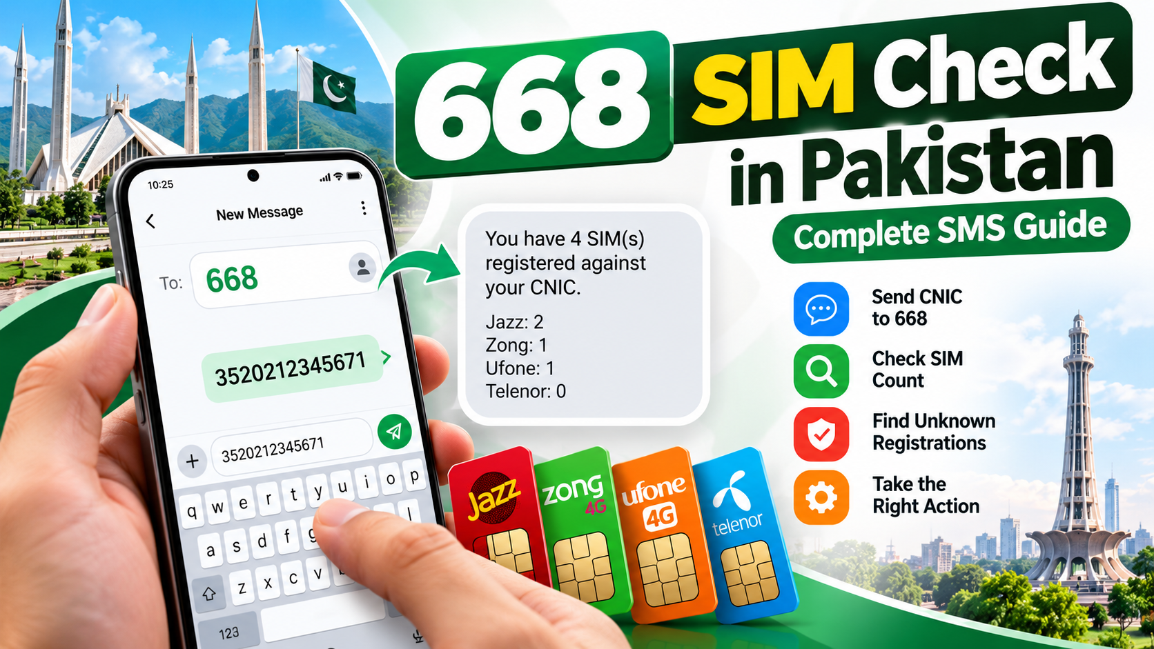 668 SIM Check in Pakistan: How to Check SIMs Registered on Your CNIC