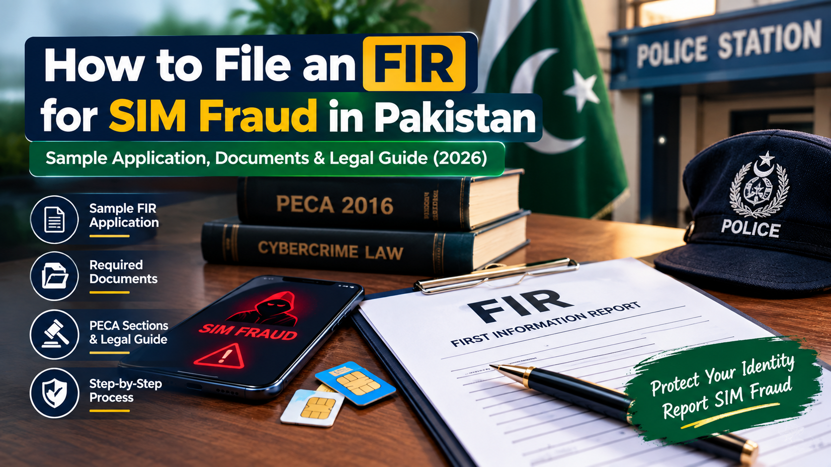 How to File an FIR for SIM Fraud in Pakistan (2026): Sample Application, Documents & Legal Guide