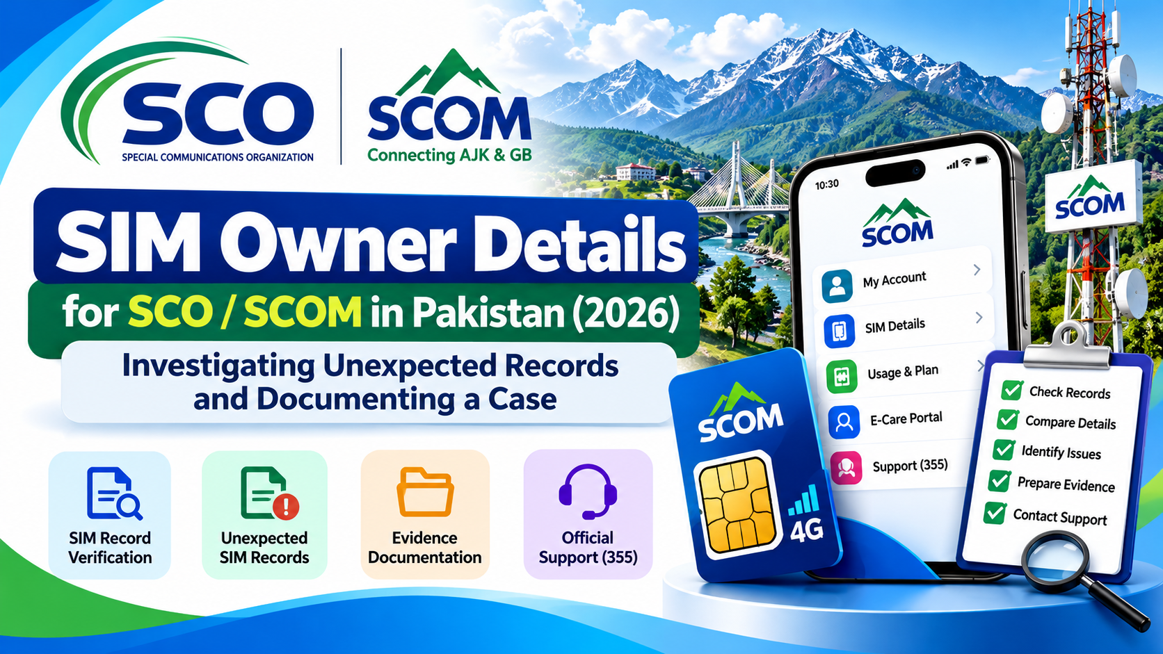 SIM Owner Details for SCO / SCOM in Pakistan (2026): Investigating Unexpected Records and Documenting a Case