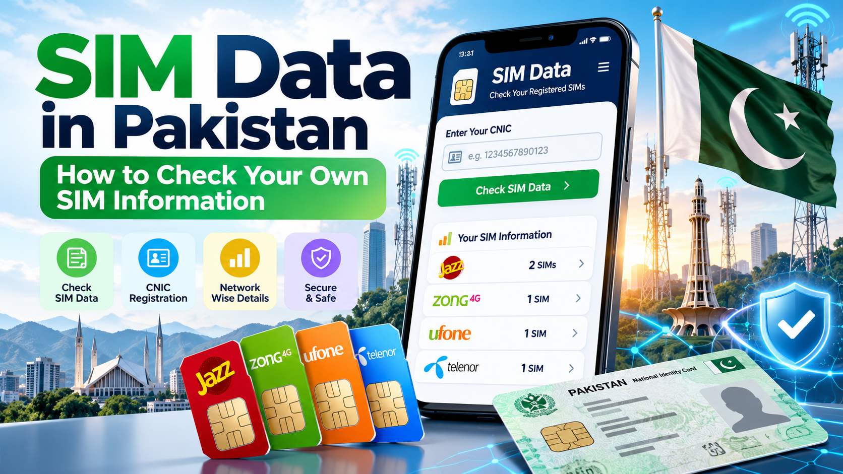 SIM Data in Pakistan: How to Check Your Own SIM Information