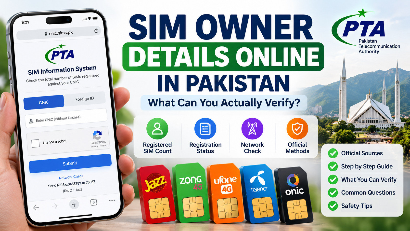 SIM Owner Details Online in Pakistan: What Can You Actually Verify?